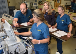 Respiratory therapy students